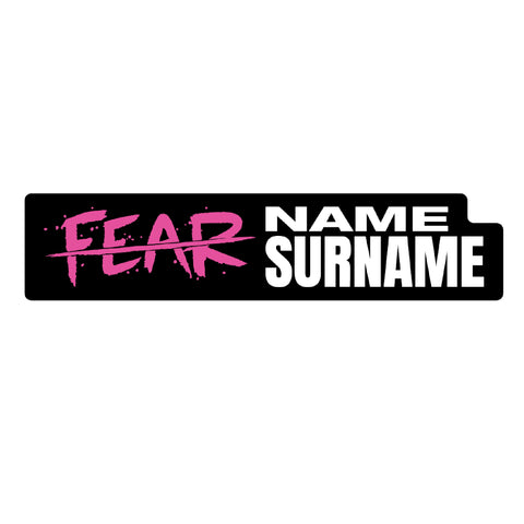FEAR 2026 ID Sticker Bikes & Gear - PINK