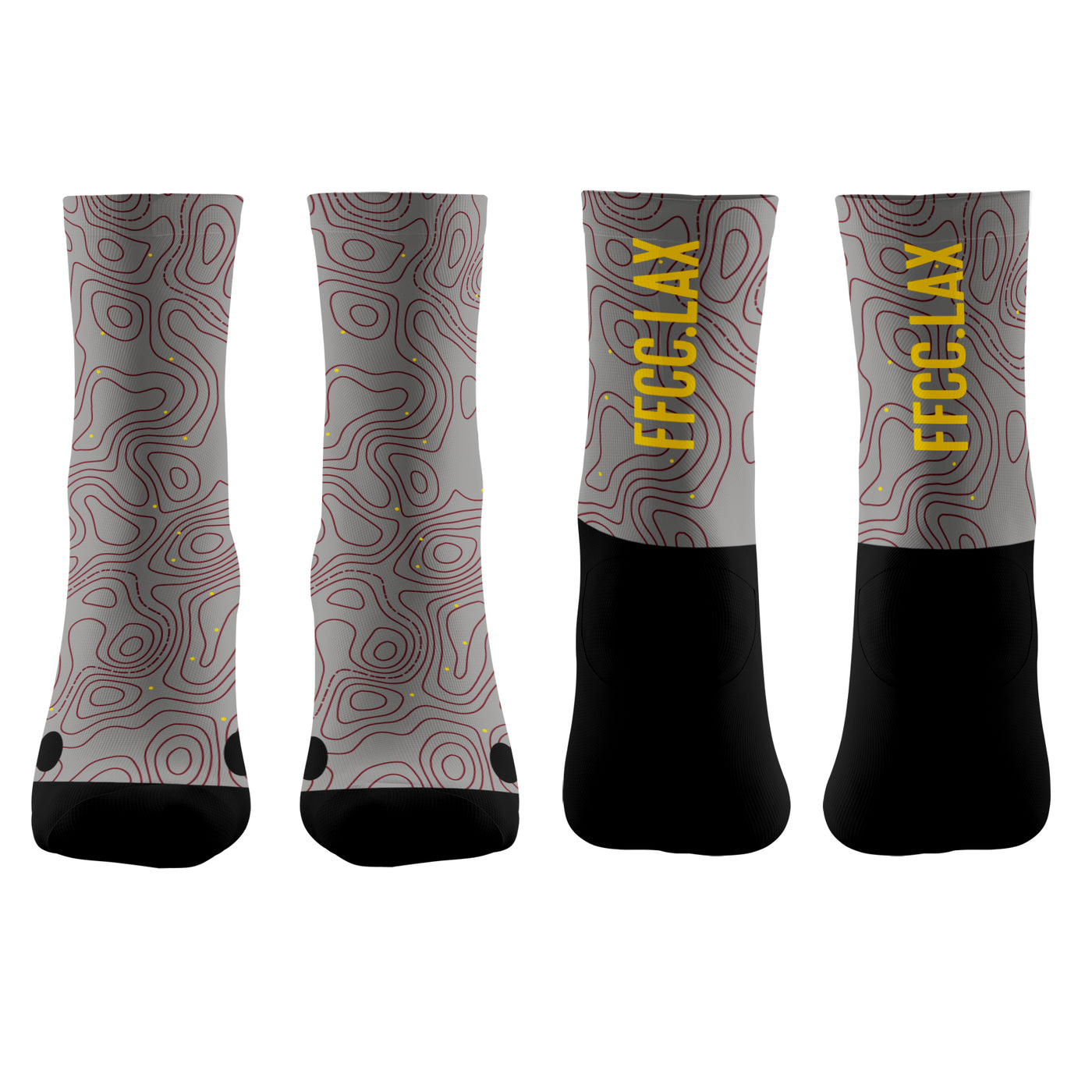 Fireflies 2024 SUBLIMATED SOCK GRAY