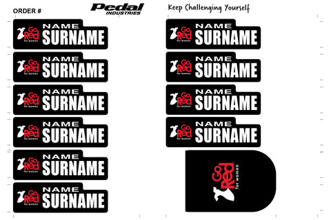 Go Red for Women Heart Ride 2024 ID Sticker Bikes & Gear