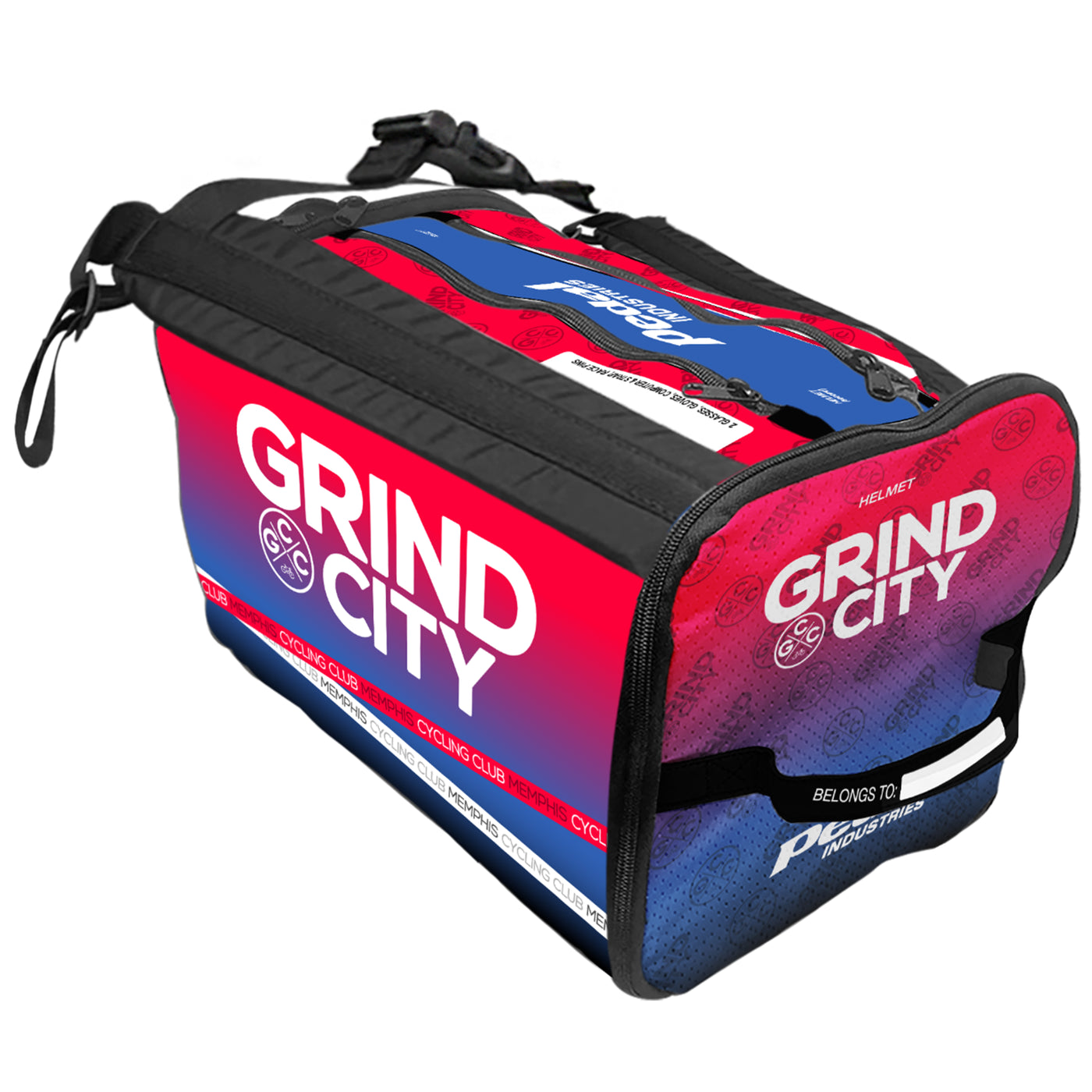 Grind City Cycling 2025 CYCLING RACEDAY BAG™ RED-BLUE