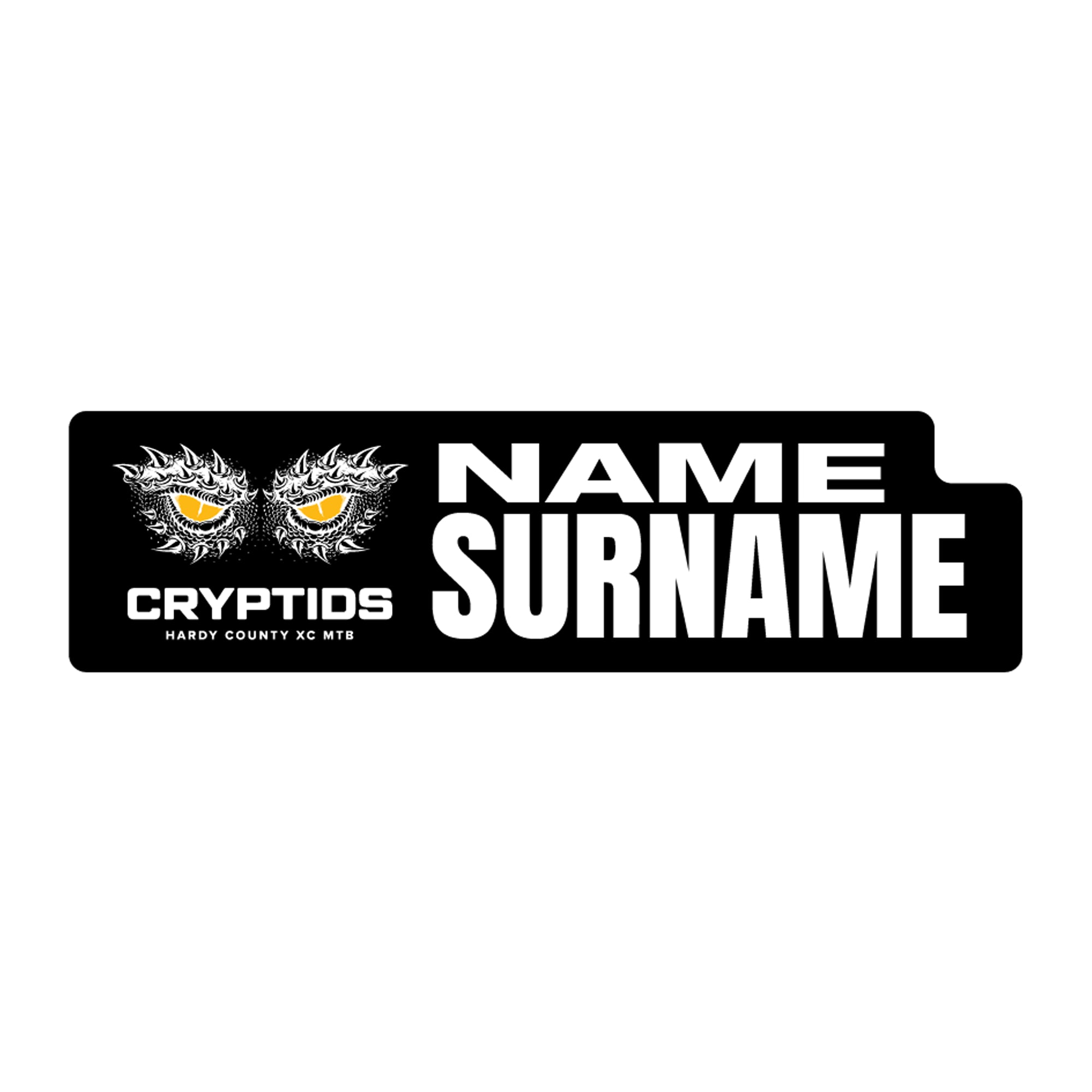 Hardy County Cryptids 2026 ID Sticker Bikes & Gear