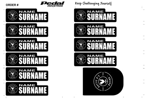 Hattie Bs Racing 2024 ID Sticker Bikes & Gear