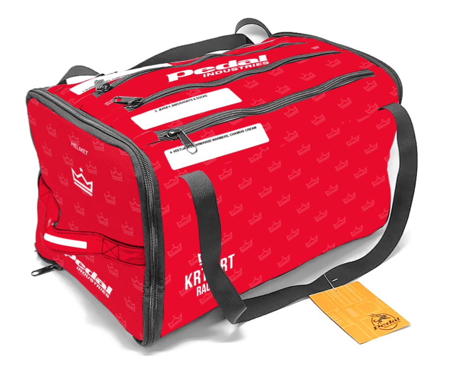KRT QRT Racing 2024 CYCLING RACEDAY BAG™ RED – PEDAL Industries