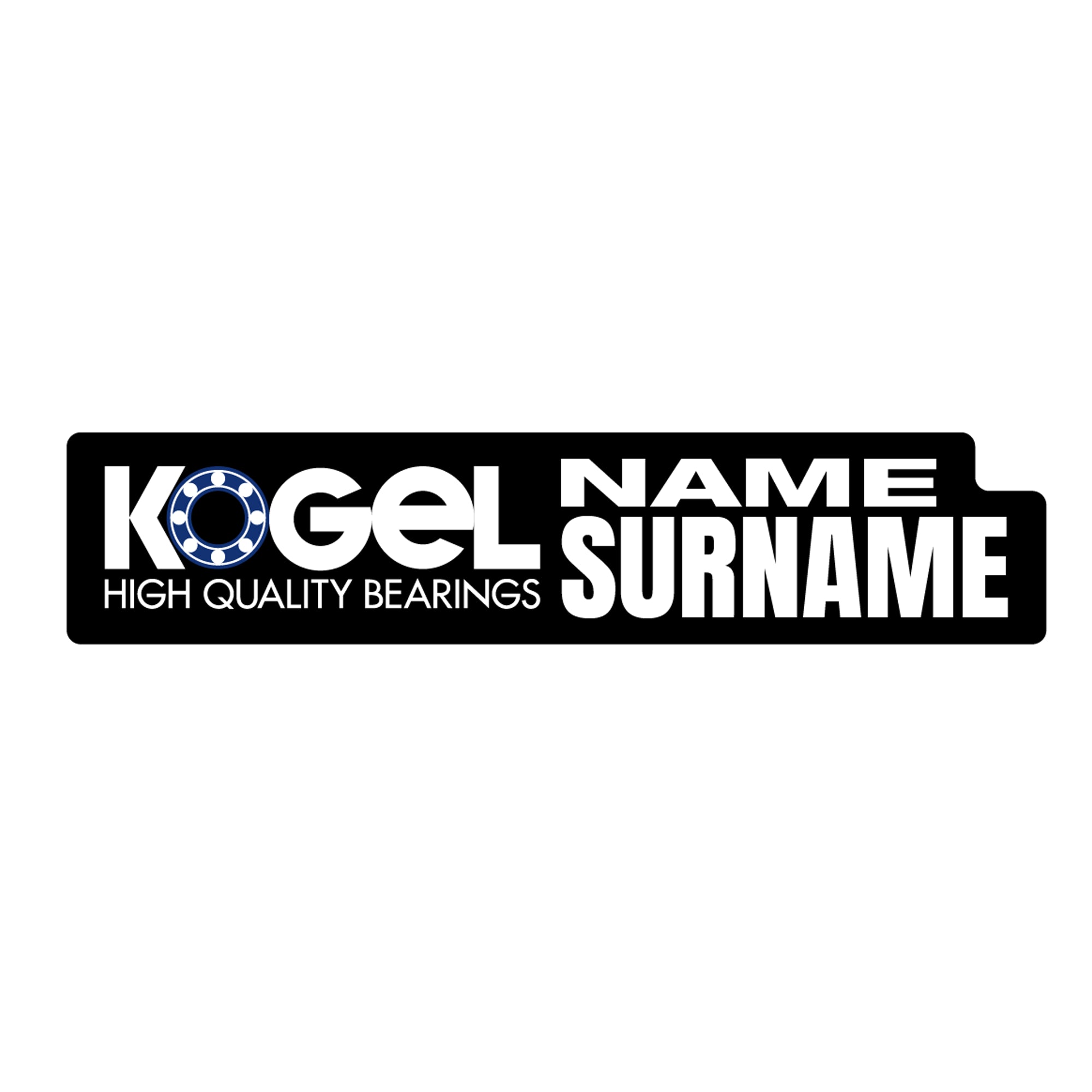 Kogel Bearings 2026 ID Sticker Bikes & Gear