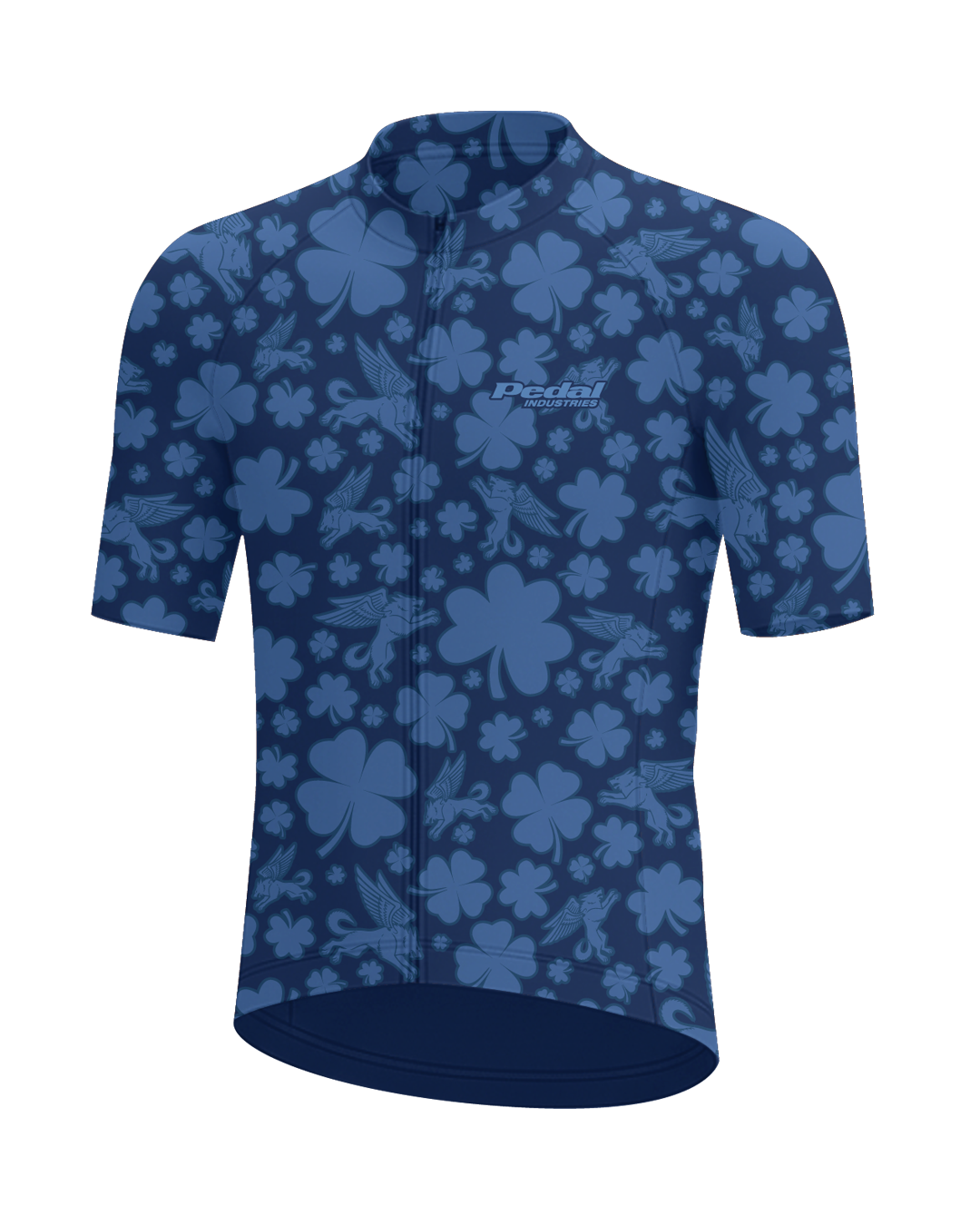 BLUE Lucky Pedal MEN'S PRO JERSEY ISD - flat product view, front pdp-last