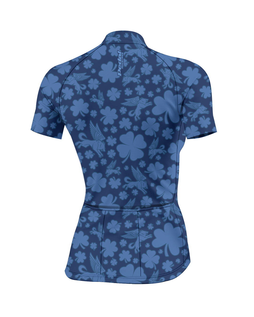 Blue Lucky Pedal WOMEN'S PRO JERSEY ISD - flat product view, back pdp-last