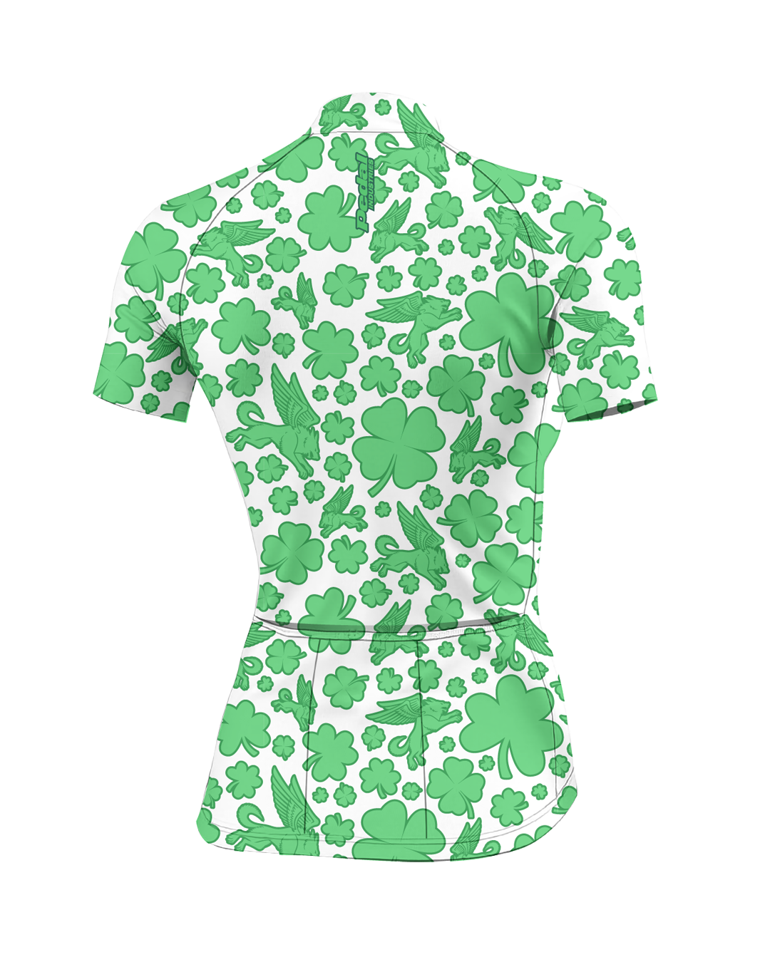 White Lucky Pedal WOMEN'S PRO JERSEY ISD - flat product view, back pdp-last