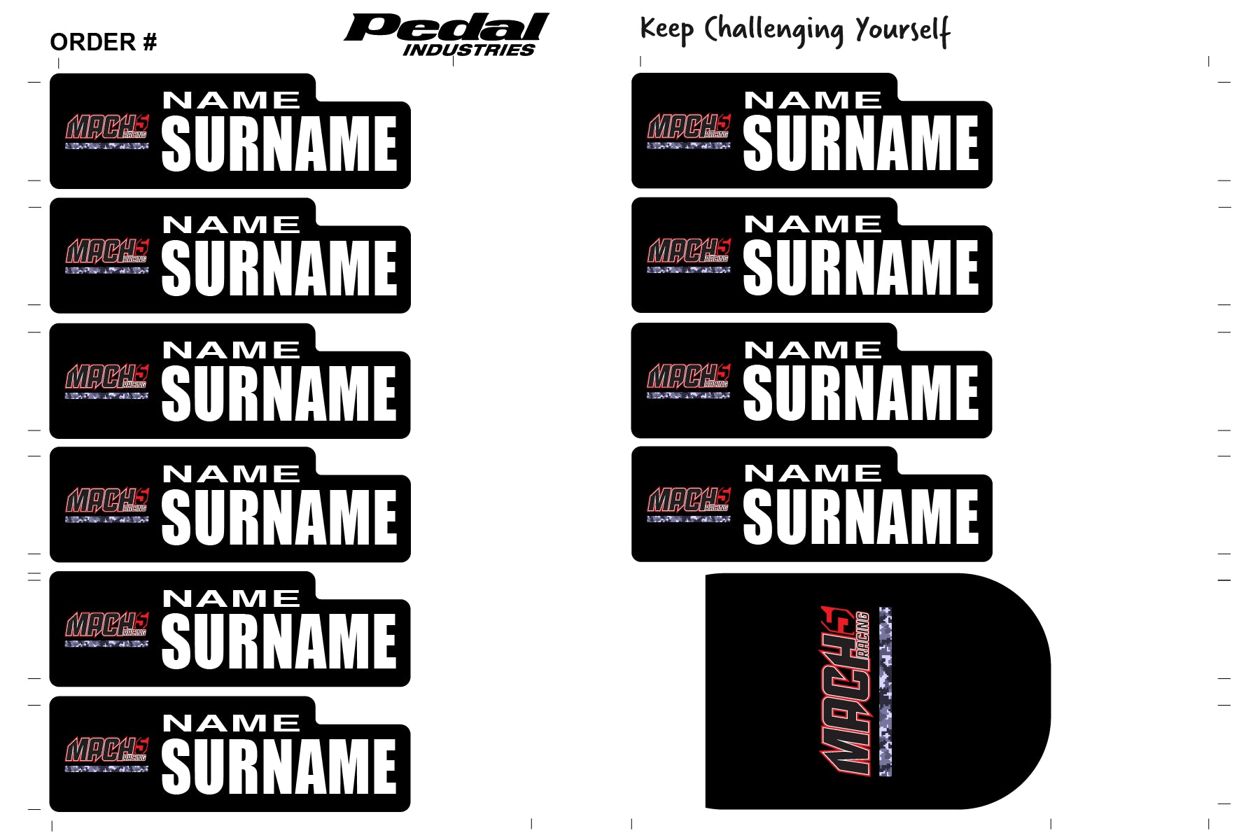 Mach5 2025 ID Sticker Bikes & Gear