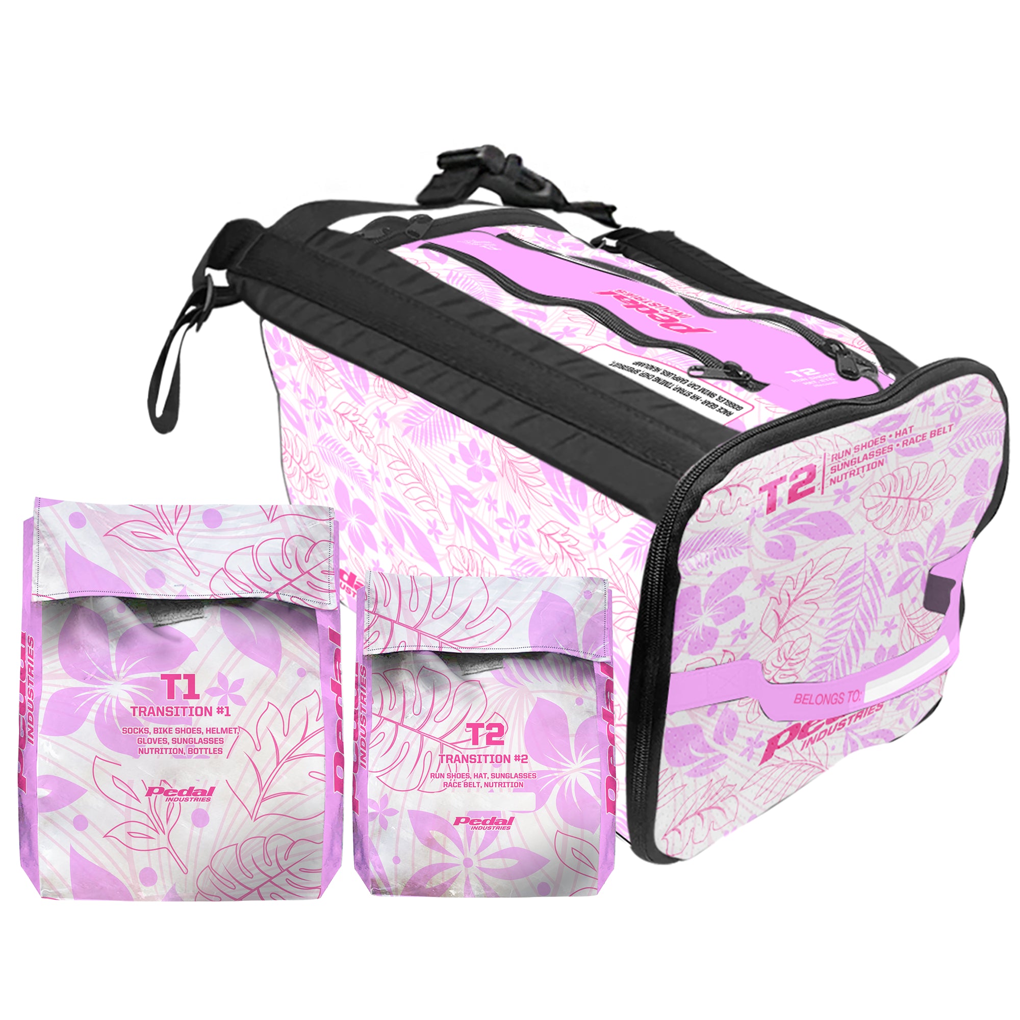 Maui Pink Aloha Pedal RaceDay TRIATHLON Gear Bag™ ISD