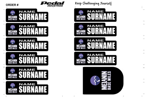 Melanin Base Miles 2025 ID Sticker Bikes & Gear