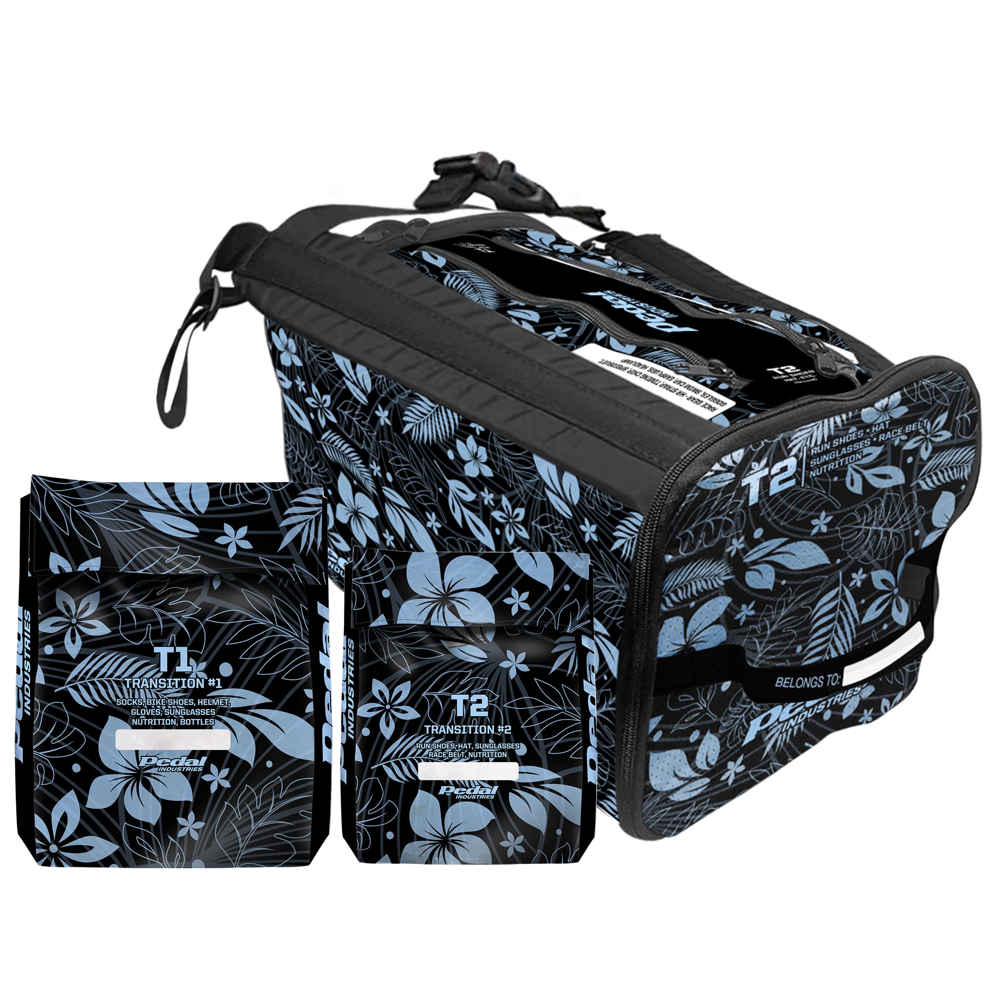 Midnight Black Aloha Pedal RaceDay TRIATHLON Gear Bag™ ISD