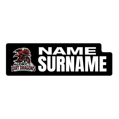 OKC Dirt Dragons 2026 ID Sticker Bikes & Gear - FIRE