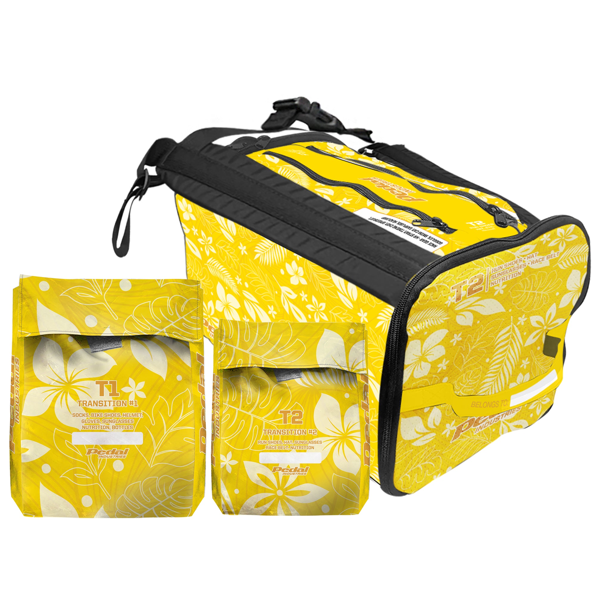 Oahu Yellow Aloha Pedal RaceDay TRIATHLON Gear Bag™ ISD