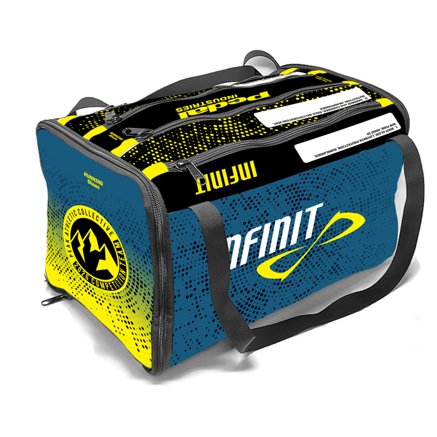 Team INFINIT 2026 RaceDay RUNNING Gear Bag™ – PEDAL Industries