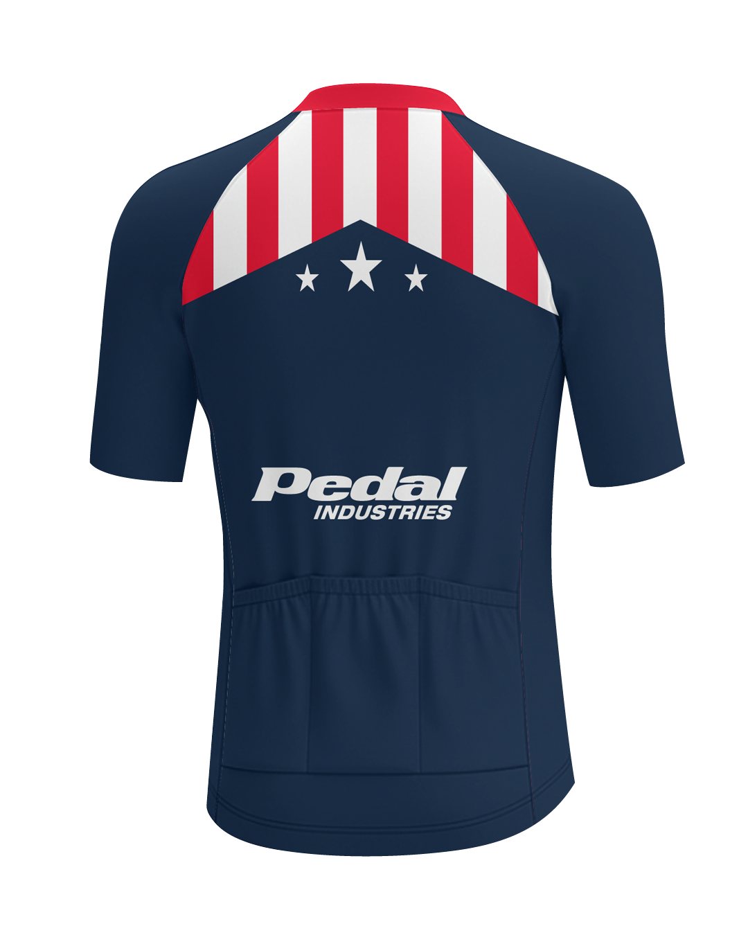 BLUE Patriot MEN'S PRO JERSEY ISD - flat product view, back pdp-last