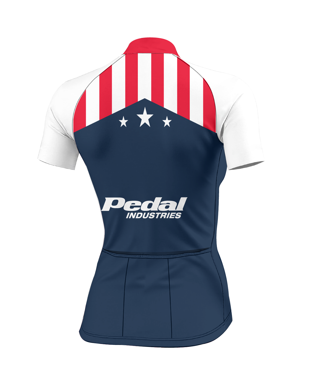 White Patriot WOMEN'S PRO JERSEY ISD - flat product view, back pdp-last