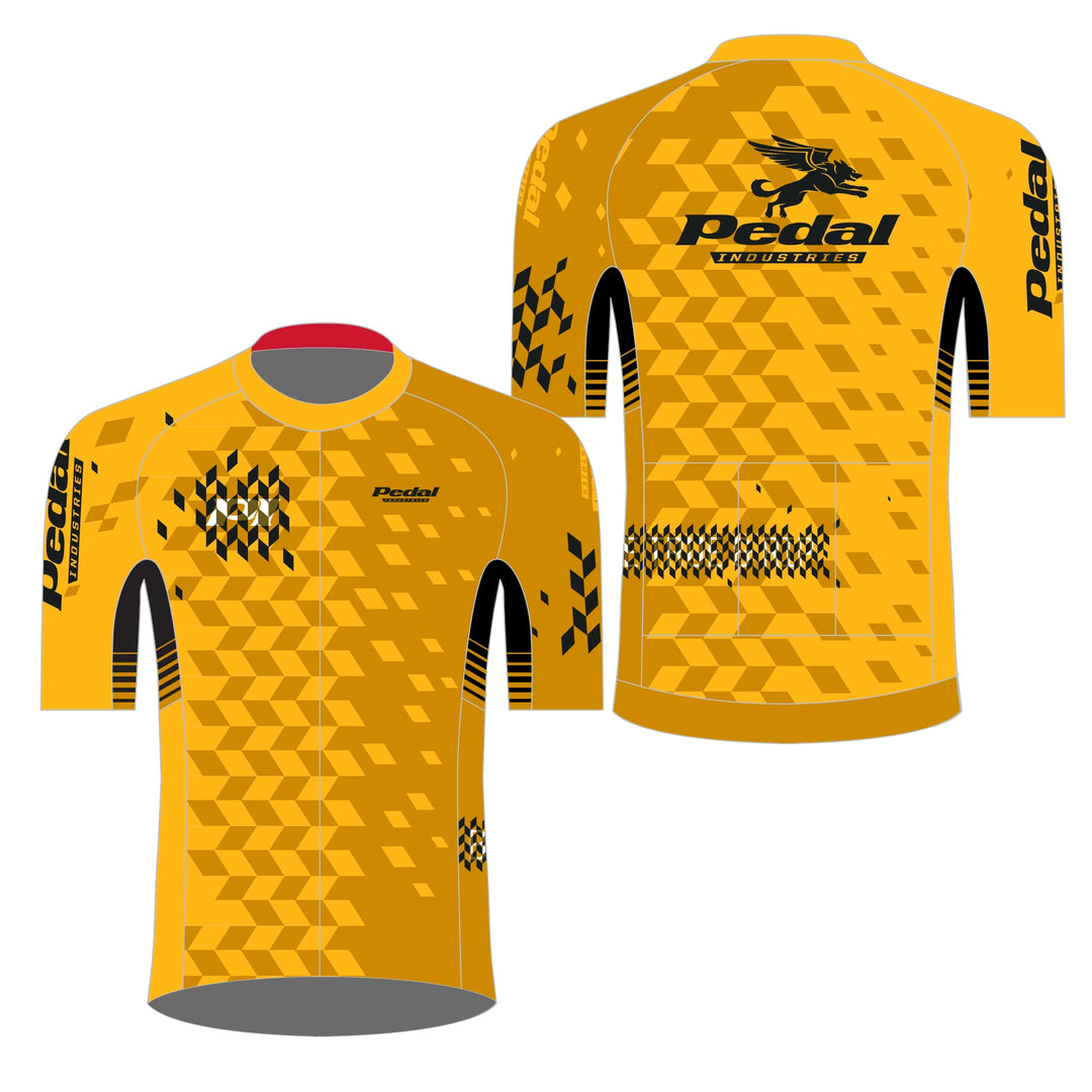 pedaled jersey PEDAL Industries Classic GOLD 2023 PRO JERSEY 2.0