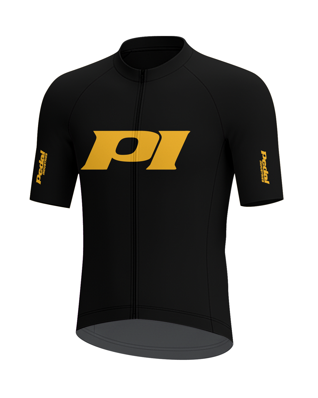 Black-Gold PEDAL Insiders P/I RaceDay 2026 MEN'S PRO JERSEY ISD - flat product view, front pdp-last
