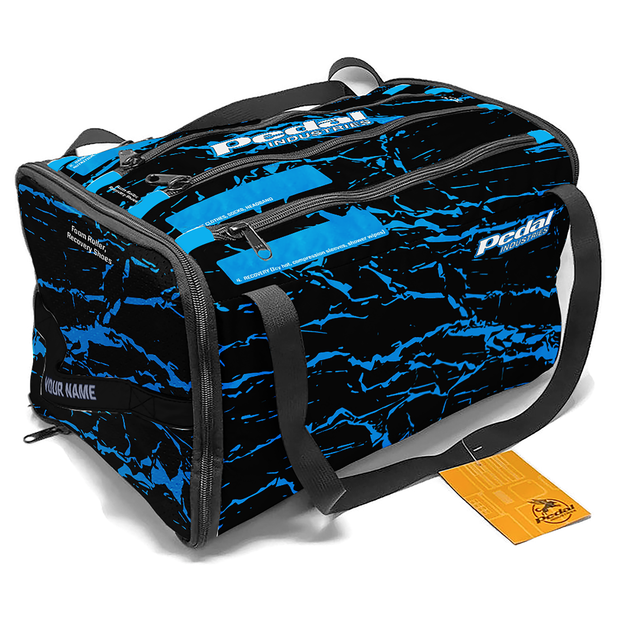 Blue Splatter RaceDay RUNNING Gear Bag™ ISD