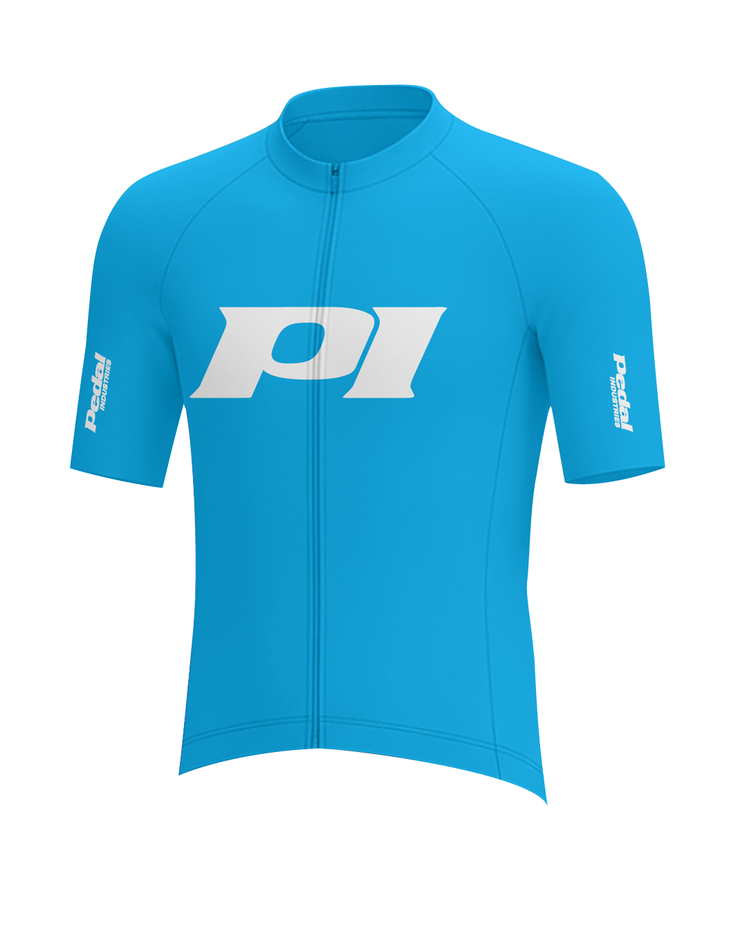 Cyan-White PEDAL Insiders P/I RaceDay 2026 MEN'S PRO JERSEY ISD - flat product view, back pdp-last