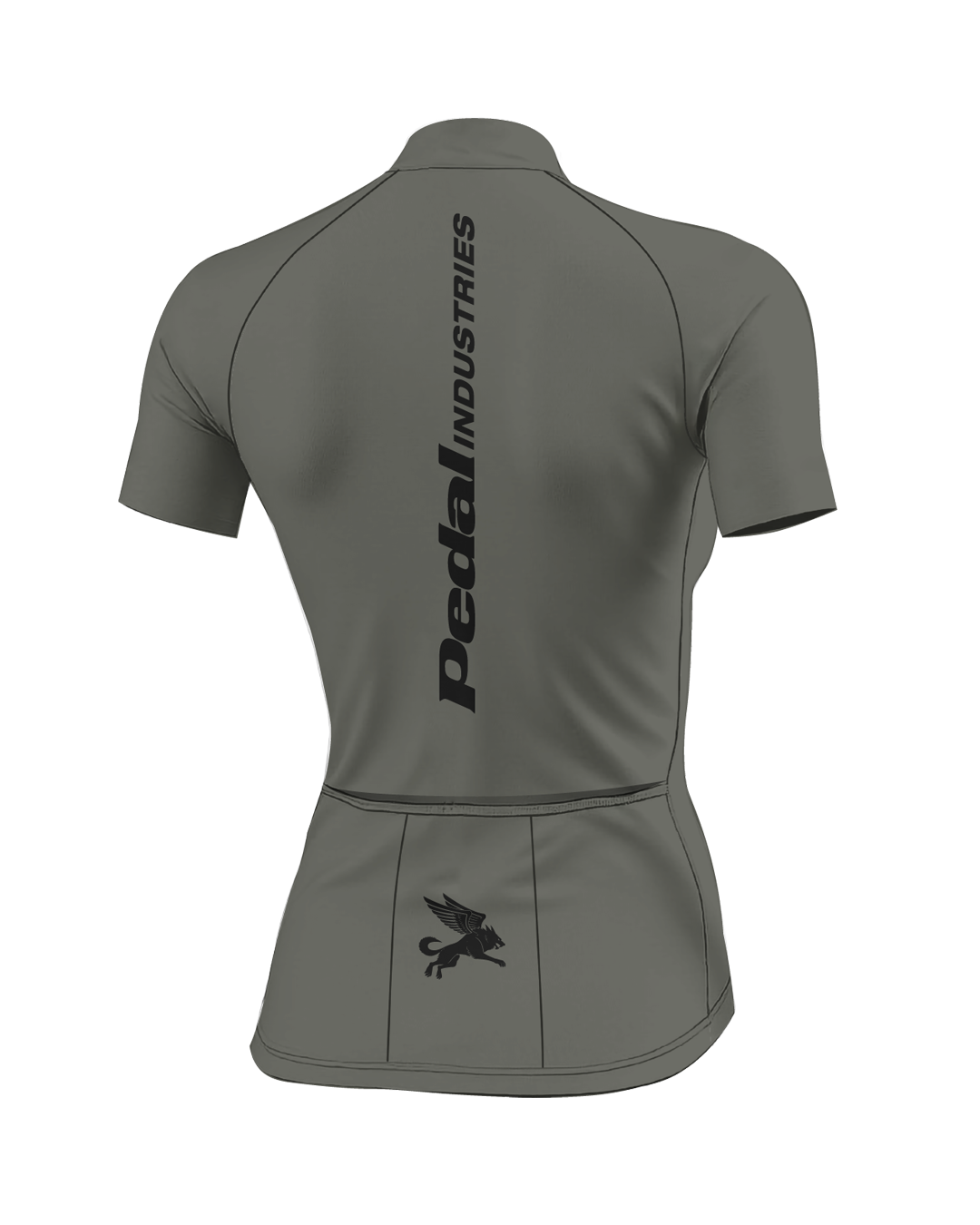 Murdered Out PEDAL Insiders P/I Raceday WOMEN'S PRO JERSEY ISD - flat product view, back pdp-last