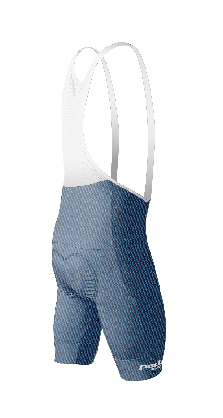 Pedal-R 2026 MEN'S PRO LEVEL BIB ISD BLUE DENIM - flat product view, back pdp-last