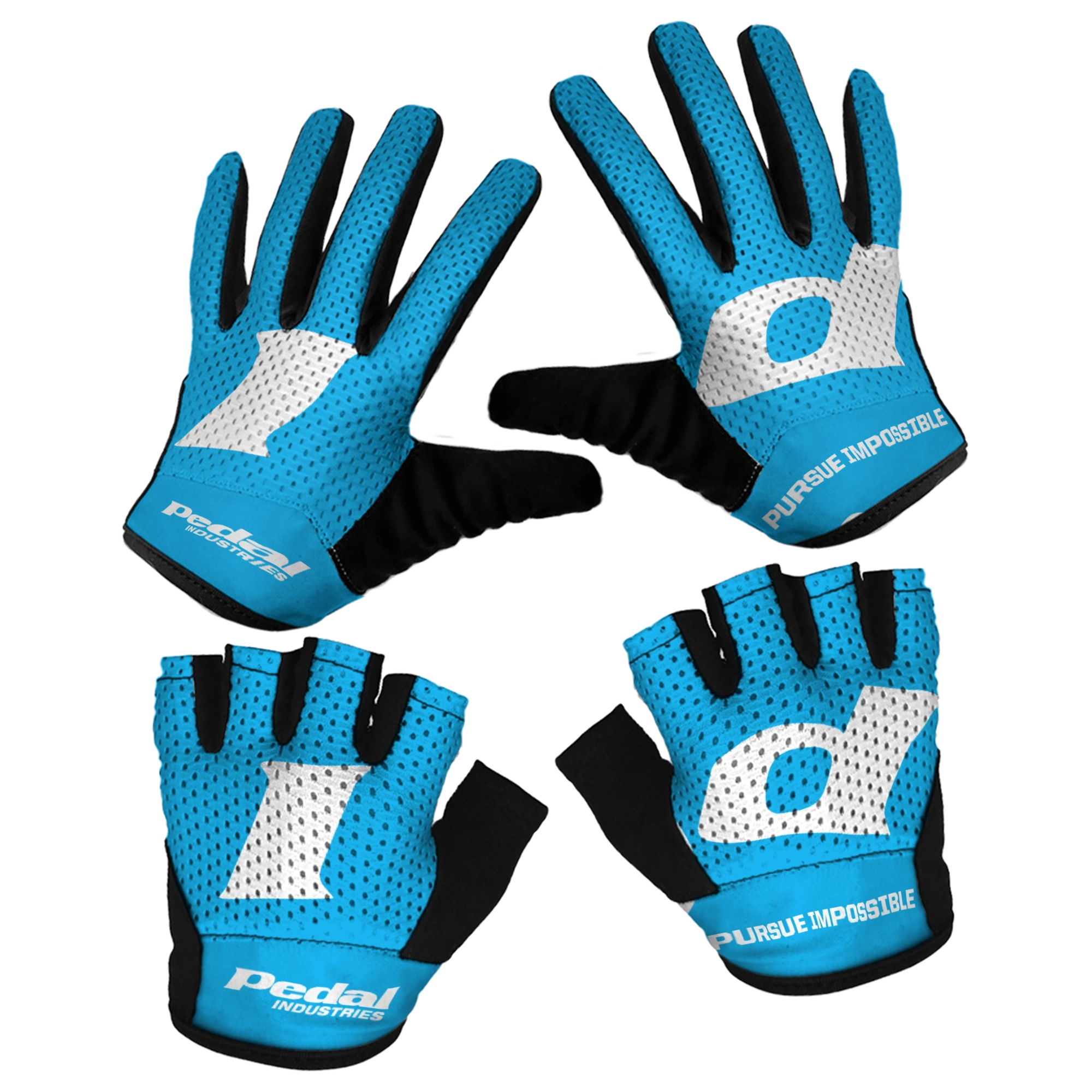 PEDAL Insiders P/I 2026 RaceDay Superlight Race Glove CYAN