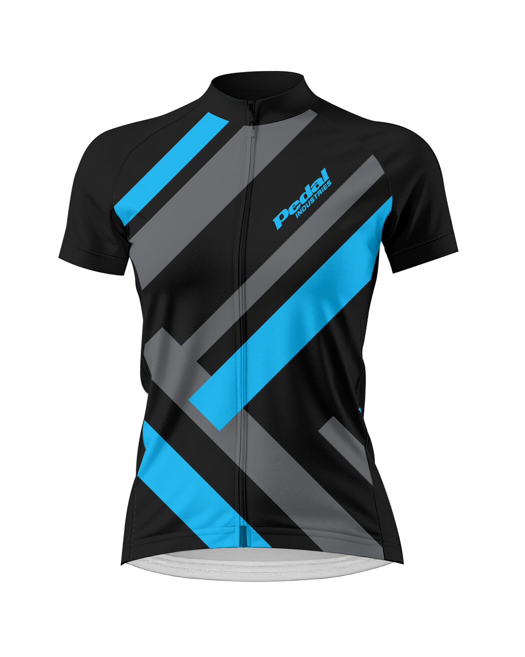 Blue Primary Colors WOMEN'S PRO JERSEY ISD - flat product view, front pdp-last