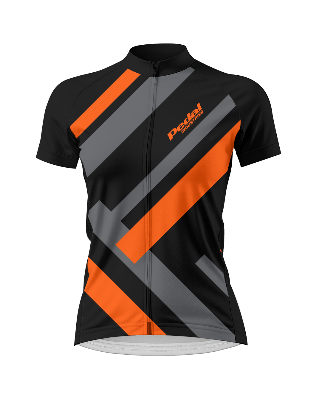 Orange Primary Colors WOMEN'S PRO JERSEY ISD - flat product view, front pdp-last
