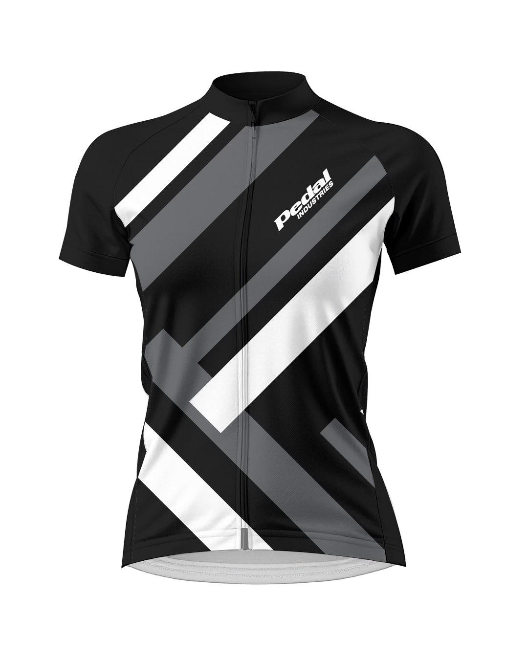White Primary Colors WOMEN'S PRO JERSEY ISD - flat product view, front pdp-last