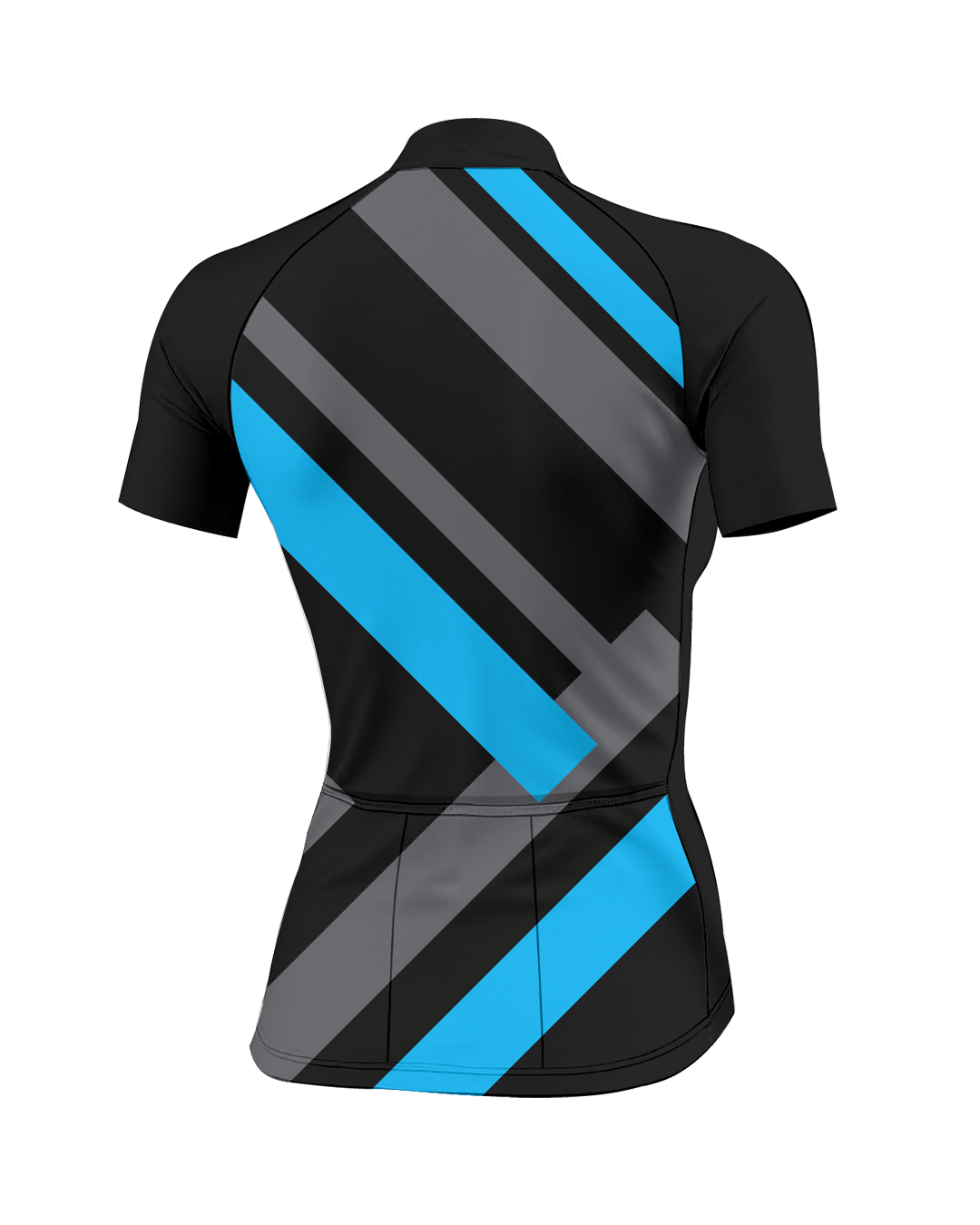 Blue Primary Colors WOMEN'S PRO JERSEY ISD - flat product view, back pdp-last