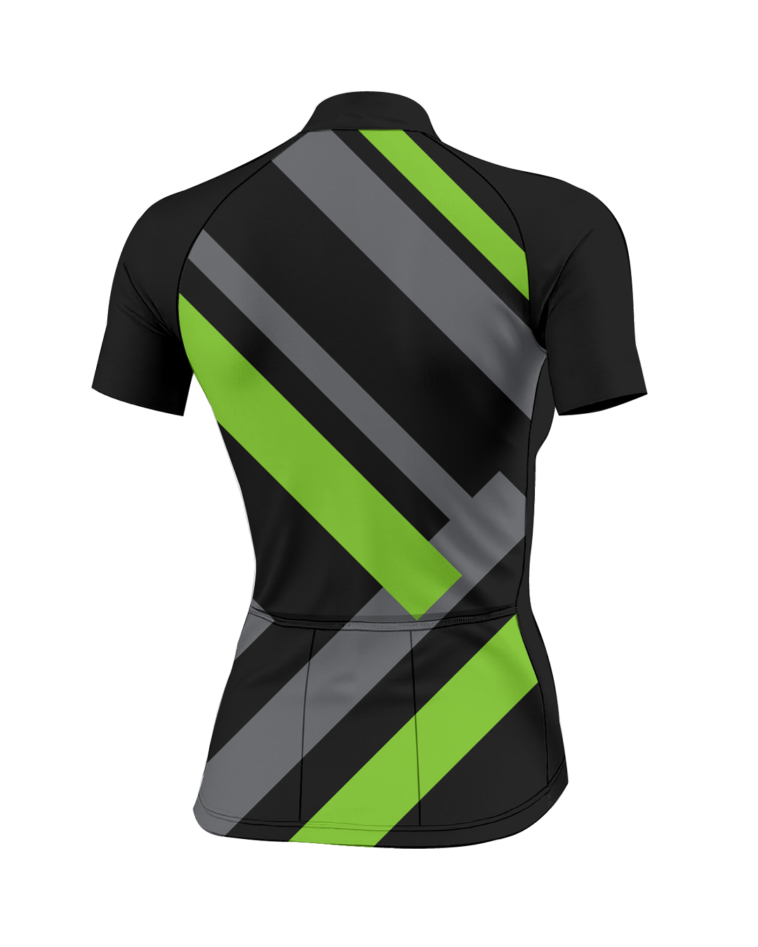 Green Primary Colors WOMEN'S PRO JERSEY ISD - flat product view, back pdp-last