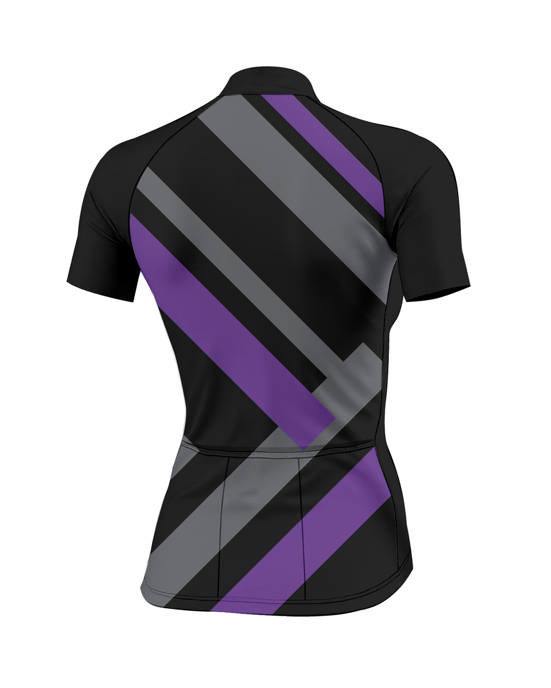 Purple Primary Colors WOMEN'S PRO JERSEY ISD - flat product view, back pdp-last