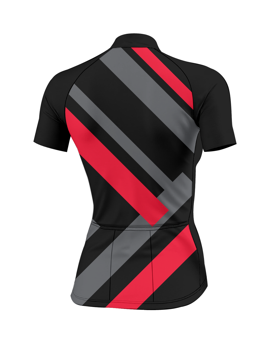Red Primary Colors WOMEN'S PRO JERSEY ISD - flat product view, back pdp-last
