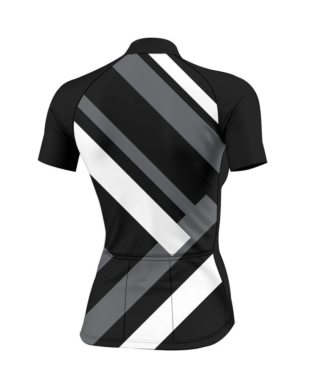 White Primary Colors WOMEN'S PRO JERSEY ISD - flat product view, back pdp-last