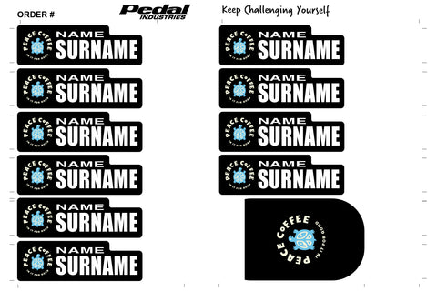 Peace Coffee Racing 2024 ID Sticker Bikes & Gear