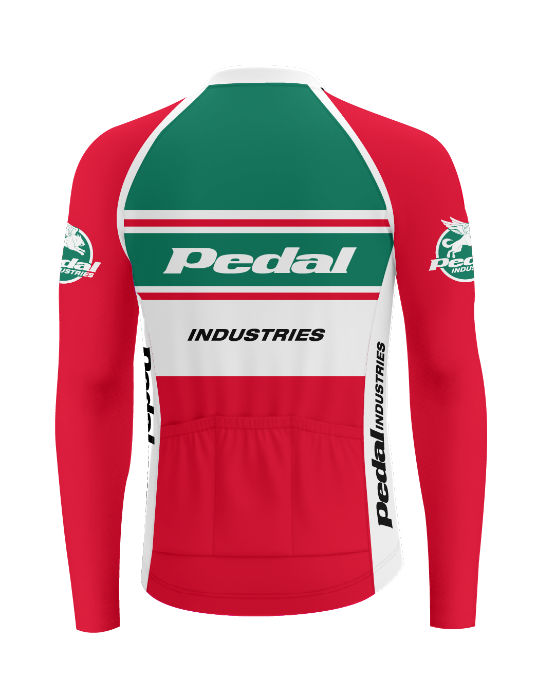 Pedal Eleven 2026 MEN'S Long Sleeve PRO JERSEY ISD - flat product view, back pdp-last