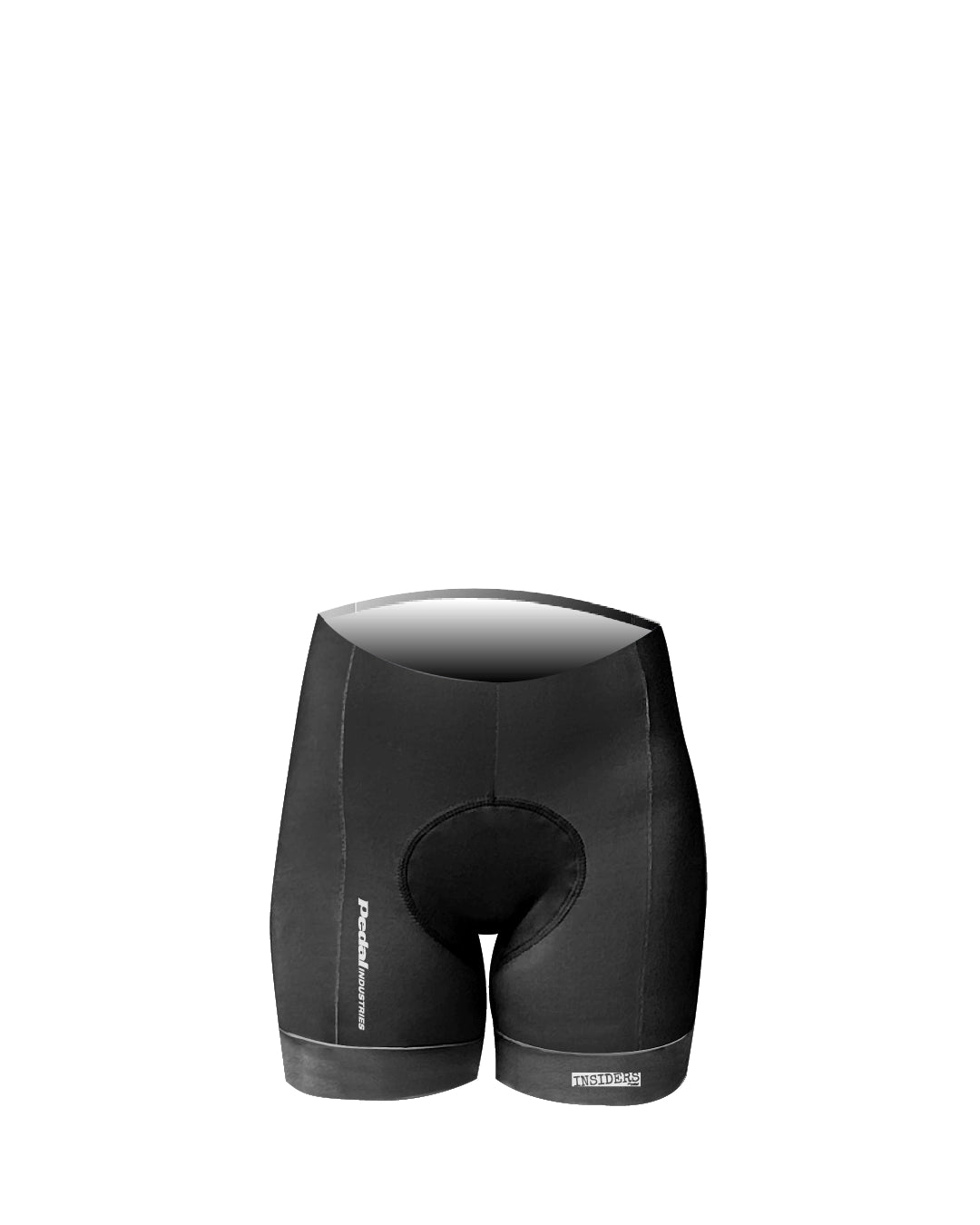 Black PEDAL Insiders 2027 WOMEN'S PRO BIB 2.5 ISD (NO STRAPS)