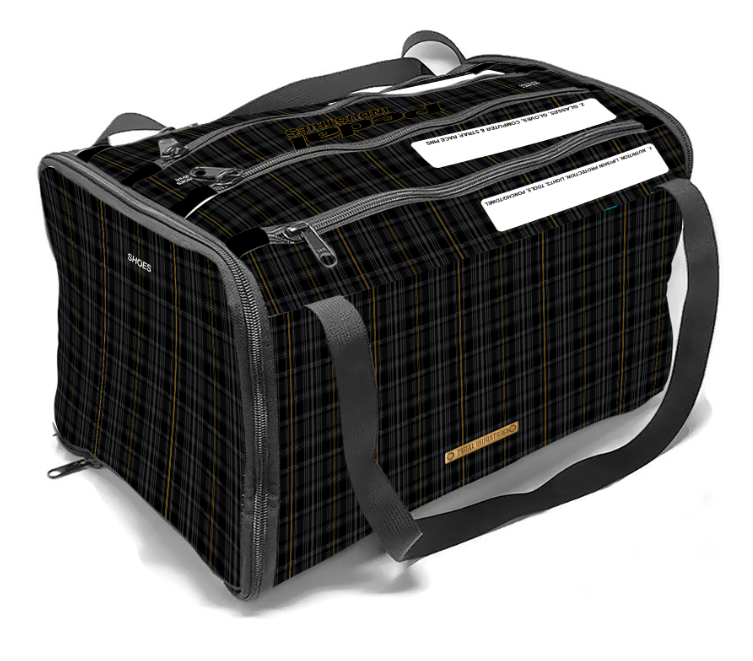 PLAID BLACK Cypress Spirits 2026 RaceDay CYCLING Gear BAG™ ISD