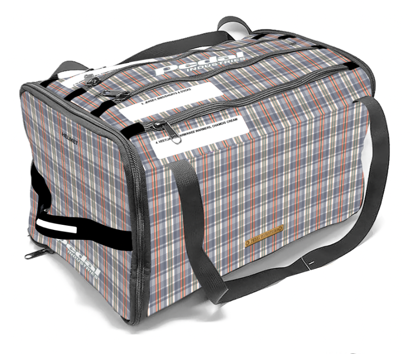PLAID GRAY Cypress Spirits 2026 RaceDay CYCLING Gear BAG™ ISD