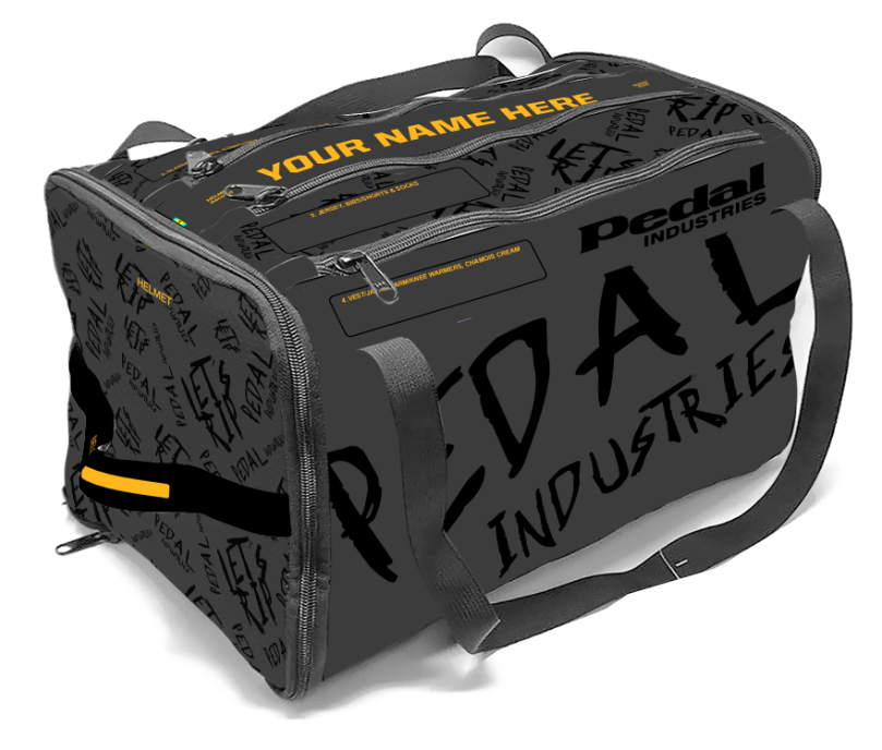Stealth-Black-Yellow Pedal PUNK RaceDay CYCLING Gear BAG™ ISD