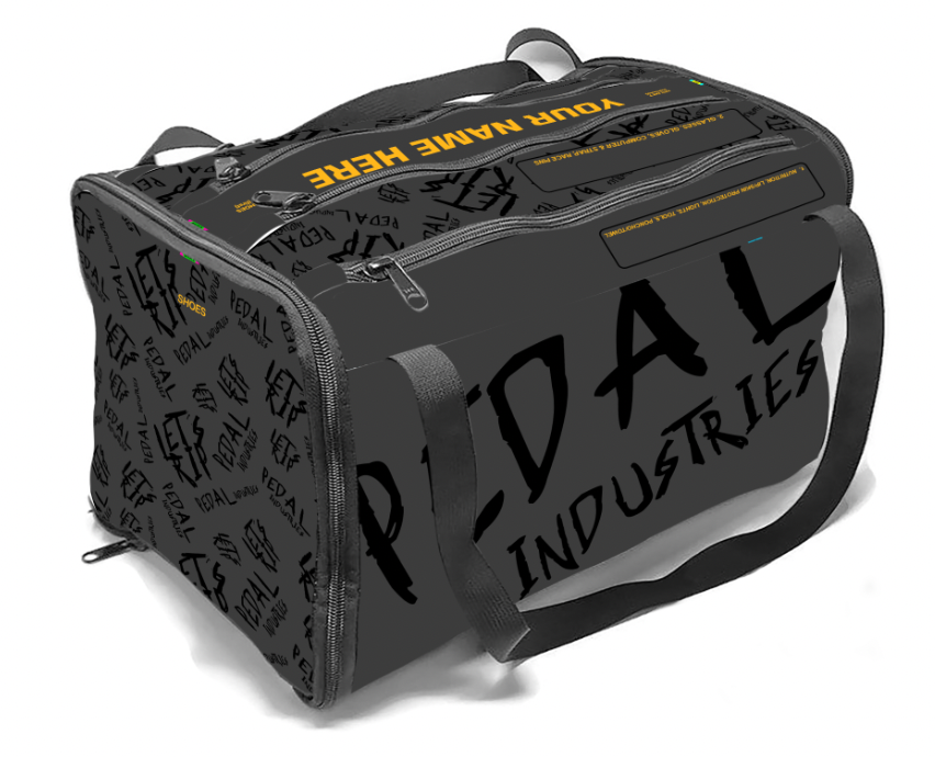Stealth-Black-Yellow Pedal PUNK RaceDay CYCLING Gear BAG™ ISD