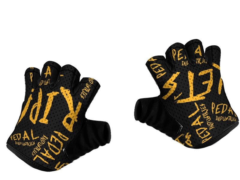 Black-Yellow Pedal PUNK SUPERLIGHT RaceDay Gloves ISD