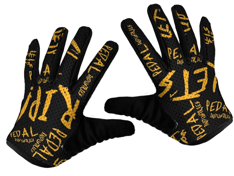 Black-Yellow Pedal PUNK SUPERLIGHT RaceDay Gloves ISD