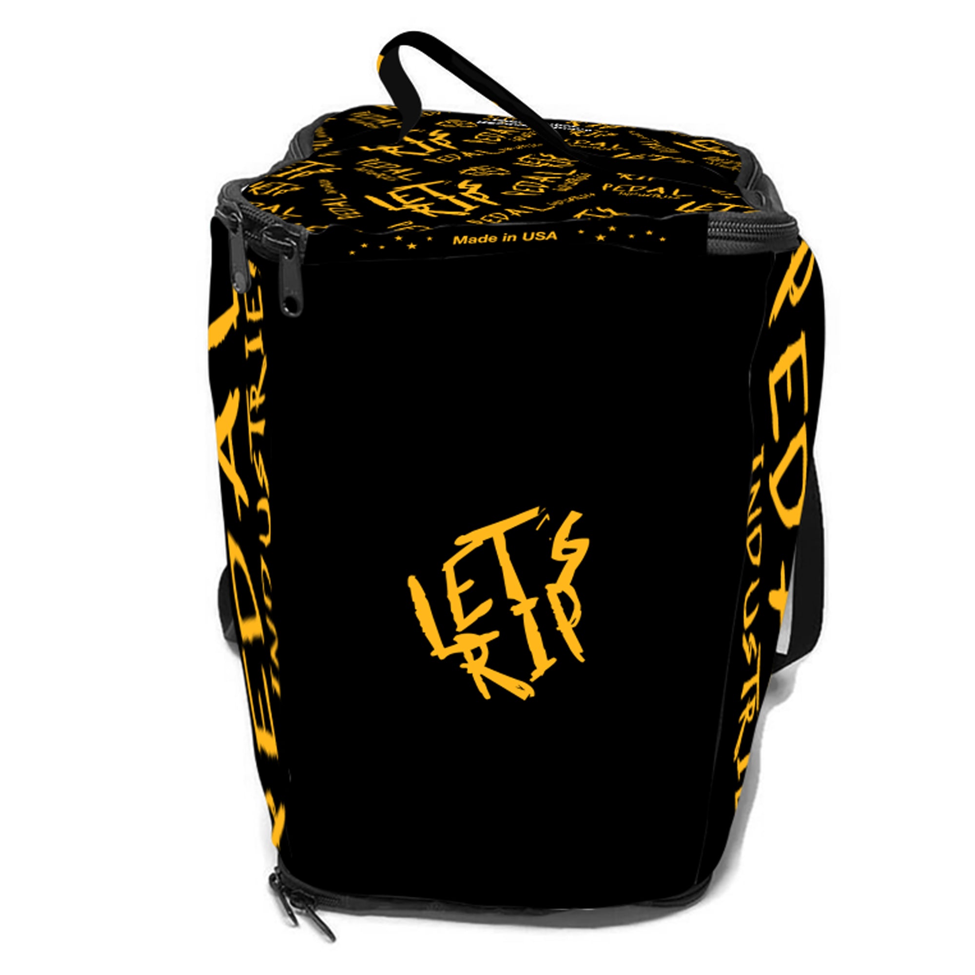 Black-Yellow Pedal PUNK RaceDay RUNNING Gear Bag™ ISD