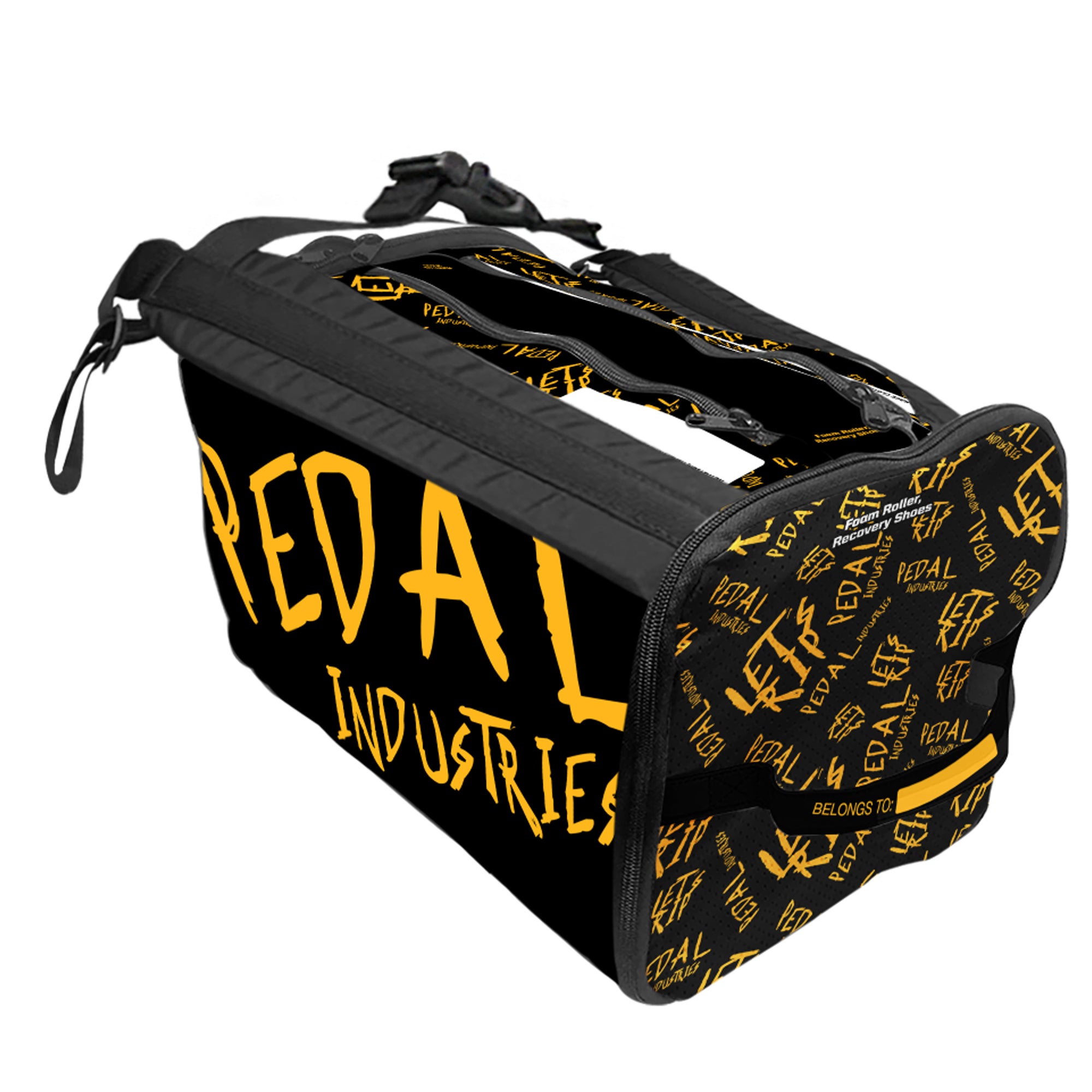 Black-Yellow Pedal PUNK RaceDay RUNNING Gear Bag™ ISD