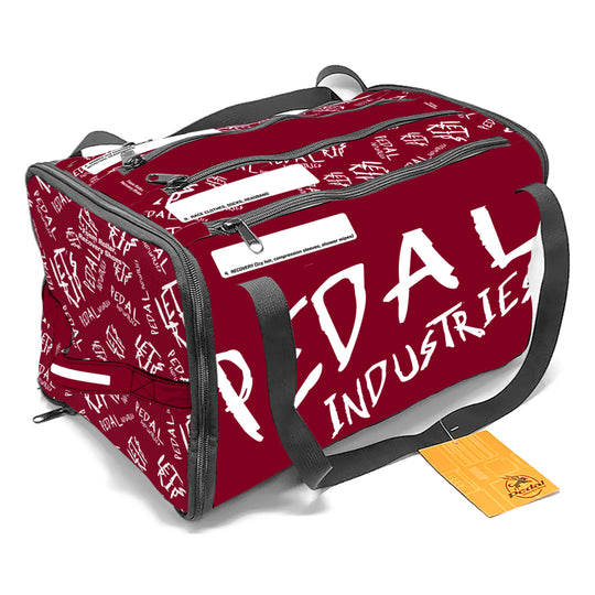 Burgundy-White Pedal PUNK RaceDay RUNNING Gear Bag™ ISD