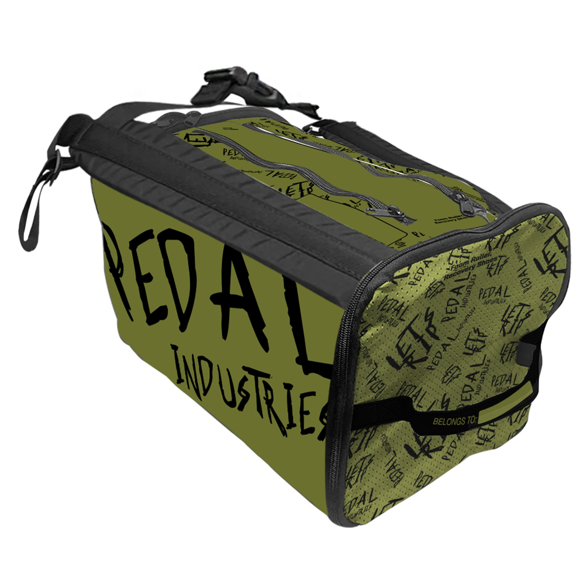 Olive-Black Pedal PUNK RaceDay RUNNING Gear Bag™ ISD