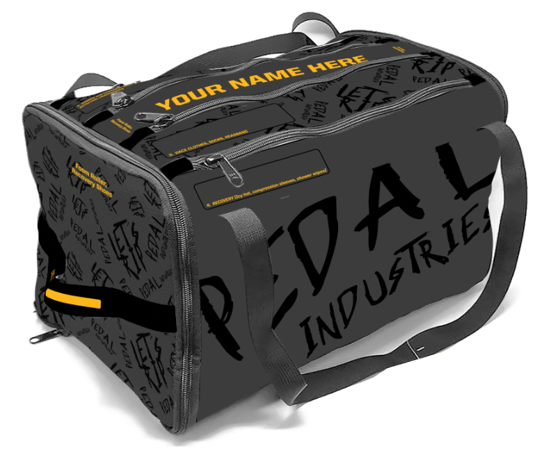 Stealth-Black-Yellow Pedal PUNK RaceDay RUNNING Gear Bag™ ISD
