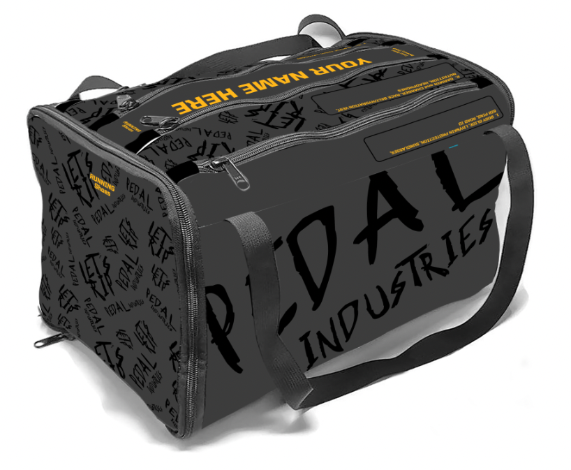Stealth-Black-Yellow Pedal PUNK RaceDay RUNNING Gear Bag™ ISD